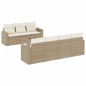 vidaXL Juego de sofás de jardín con cojines beige 8 pzas ratán PE vidaXL Juego de sofás de jardín con cojines beige 8 pzas ratán PE