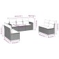 vidaXL Set de comedor de jardín 7 pzas y cojines ratán sintético negro vidaXL Set de comedor de jardín 7 pzas y cojines ratán sintético negro