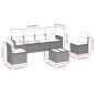vidaXL Set sofás de jardín 7 piezas y cojines ratán sintético beige vidaXL Set sofás de jardín 7 piezas y cojines ratán sintético beige