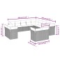 vidaXL Set sofás de jardín con cojines 13 piezas ratán sintético gris vidaXL Set sofás de jardín con cojines 13 piezas ratán sintético gris