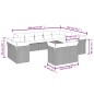 vidaXL Set de sofás de jardín 12 piezas cojines ratán sintético negro vidaXL Set de sofás de jardín 12 piezas cojines ratán sintético negro