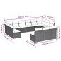 vidaXL Set de sofás de jardín y cojines 13 pzas ratán sintético negro vidaXL Set de sofás de jardín y cojines 13 pzas ratán sintético negro