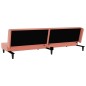 vidaXL Sofá cama de 2 plazas con dos almohadas terciopelo rosa vidaXL Sofá cama de 2 plazas con dos almohadas terciopelo rosa