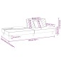vidaXL Sofá cama de 2 plazas con dos almohadas terciopelo rosa vidaXL Sofá cama de 2 plazas con dos almohadas terciopelo rosa