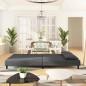 vidaXL Sofá cama de 2 plazas con dos almohadas terciopelo gris oscuro vidaXL Sofá cama de 2 plazas con dos almohadas terciopelo gris oscuro