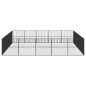vidaXL Corralito para perros con 20 paneles acero galvanizado negro vidaXL Corralito para perros con 20 paneles acero galvanizado negro