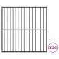 vidaXL Corralito para perros con 20 paneles acero galvanizado negro vidaXL Corralito para perros con 20 paneles acero galvanizado negro