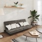 vidaXL Sofá cama de 2 plazas terciopelo gris oscuro vidaXL Sofá cama de 2 plazas terciopelo gris oscuro