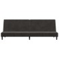 vidaXL Sofá cama de 2 plazas terciopelo gris oscuro vidaXL Sofá cama de 2 plazas terciopelo gris oscuro