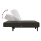 vidaXL Sofá cama de 2 plazas terciopelo gris oscuro vidaXL Sofá cama de 2 plazas terciopelo gris oscuro