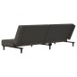 vidaXL Sofá cama de 2 plazas terciopelo gris oscuro vidaXL Sofá cama de 2 plazas terciopelo gris oscuro