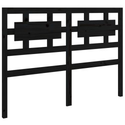 vidaXL Cabecero de cama madera maciza de pino negro 145,5x4x100 cm