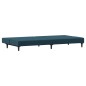 vidaXL Sofá cama de 2 plazas terciopelo azul vidaXL Sofá cama de 2 plazas terciopelo azul