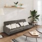 vidaXL Sofá cama de 2 plazas terciopelo gris oscuro vidaXL Sofá cama de 2 plazas terciopelo gris oscuro