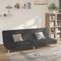 vidaXL Sofá cama de 2 plazas tela negro vidaXL Sofá cama de 2 plazas tela negro