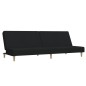 vidaXL Sofá cama de 2 plazas tela negro vidaXL Sofá cama de 2 plazas tela negro