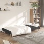 vidaXL Sofá cama de 2 plazas tela negro vidaXL Sofá cama de 2 plazas tela negro