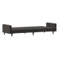 vidaXL Sofá cama de 2 plazas terciopelo gris oscuro vidaXL Sofá cama de 2 plazas terciopelo gris oscuro