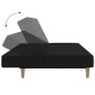 vidaXL Sofá cama de 2 plazas tela negro vidaXL Sofá cama de 2 plazas tela negro