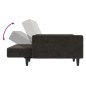 vidaXL Sofá cama de 2 plazas terciopelo gris oscuro vidaXL Sofá cama de 2 plazas terciopelo gris oscuro