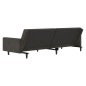 vidaXL Sofá cama de 2 plazas terciopelo gris oscuro vidaXL Sofá cama de 2 plazas terciopelo gris oscuro