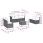 vidaXL Set de sofás de jardín 8 pzas y cojines ratán sintético gris vidaXL Set de sofás de jardín 8 pzas y cojines ratán sintético gris