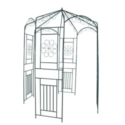 vidaXL Arco de jardín 250 cm verde oscuro