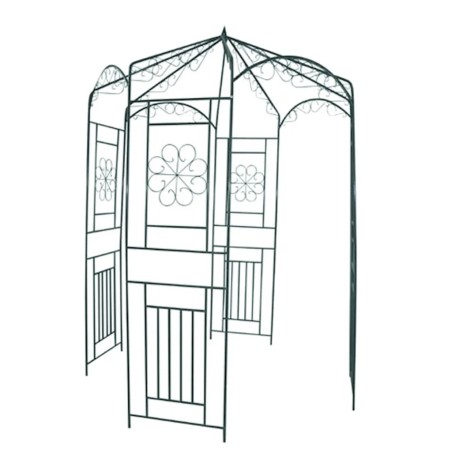 vidaXL Arco de jardín 250 cm verde oscuro