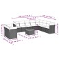 vidaXL Set de sofás de jardín 11 pzas y cojines ratán sintético gris vidaXL Set de sofás de jardín 11 pzas y cojines ratán sintético gris