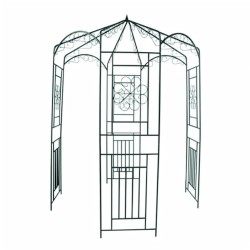 vidaXL Arco de jardín 250 cm verde oscuro
