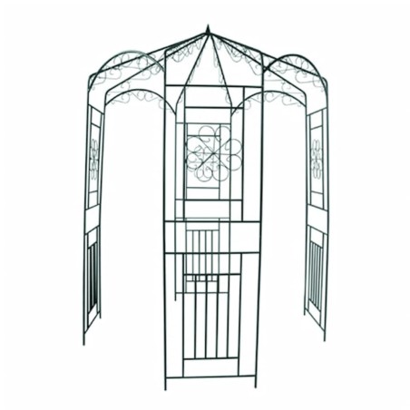 vidaXL Arco de jardín 250 cm verde oscuro