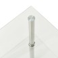 vidaXL Mesa auxiliar de ordenador vidrio transparente 38x38x50 cm vidaXL Mesa auxiliar de ordenador vidrio transparente 38x38x50 cm