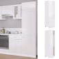 vidaXL Armario de frigorífico madera ingeniería blanco brillo vidaXL Armario de frigorífico madera ingeniería blanco brillo