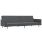 vidaXL Sofá cama de 2 plazas tela gris claro vidaXL Sofá cama de 2 plazas tela gris claro