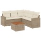 vidaXL Juego de sofás jardín con cojines 6 pzas ratán sintético beige vidaXL Juego de sofás jardín con cojines 6 pzas ratán sintético beige