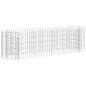 vidaXL Arriate de gaviones de hierro galvanizado 190x50x50 cm vidaXL Arriate de gaviones de hierro galvanizado 190x50x50 cm