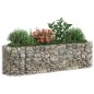 vidaXL Arriate de gaviones de hierro galvanizado 190x50x50 cm vidaXL Arriate de gaviones de hierro galvanizado 190x50x50 cm