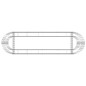 vidaXL Arriate de gaviones de hierro galvanizado 190x50x50 cm vidaXL Arriate de gaviones de hierro galvanizado 190x50x50 cm