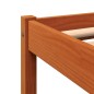 vidaXL Estructura de cama madera maciza pino marrón cera 120x200 cm vidaXL Estructura de cama madera maciza pino marrón cera 120x200 cm