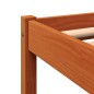 vidaXL Estructura de cama madera maciza pino marrón cera 140x200 cm vidaXL Estructura de cama madera maciza pino marrón cera 140x200 cm