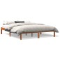 vidaXL Estructura de cama madera maciza pino marrón cera 150x200 cm vidaXL Estructura de cama madera maciza pino marrón cera 150x200 cm