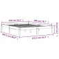 vidaXL Estructura de cama madera maciza pino marrón cera 150x200 cm vidaXL Estructura de cama madera maciza pino marrón cera 150x200 cm