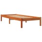 vidaXL Estructura de cama madera maciza de pino marrón cera 90x190 cm vidaXL Estructura de cama madera maciza de pino marrón cera 90x190 cm