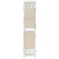 vidaXL Biombo divisor de 4 paneles de tela color crema 140x165 cm vidaXL Biombo divisor de 4 paneles de tela color crema 140x165 cm