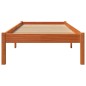 vidaXL Estructura de cama madera maciza de pino marrón cera 90x190 cm vidaXL Estructura de cama madera maciza de pino marrón cera 90x190 cm