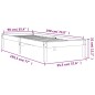 vidaXL Estructura de cama madera maciza de pino marrón cera 90x190 cm vidaXL Estructura de cama madera maciza de pino marrón cera 90x190 cm