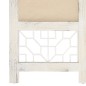 vidaXL Biombo divisor de 4 paneles de tela color crema 140x165 cm vidaXL Biombo divisor de 4 paneles de tela color crema 140x165 cm