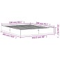 vidaXL Estructura de cama madera maciza pino marrón cera 150x200 cm vidaXL Estructura de cama madera maciza pino marrón cera 150x200 cm