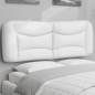 vidaXL Cabecero de cama acolchado cuero sintético blanco 120 cm vidaXL Cabecero de cama acolchado cuero sintético blanco 120 cm