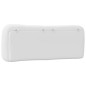 vidaXL Cabecero de cama acolchado cuero sintético blanco 120 cm vidaXL Cabecero de cama acolchado cuero sintético blanco 120 cm